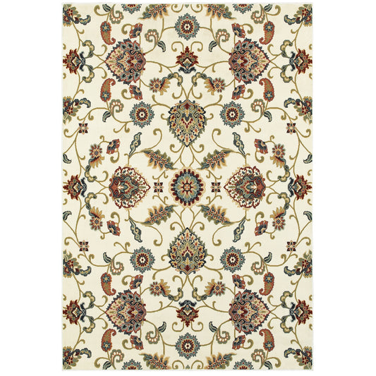 Kashan 9946W Ivory Oriental Rug