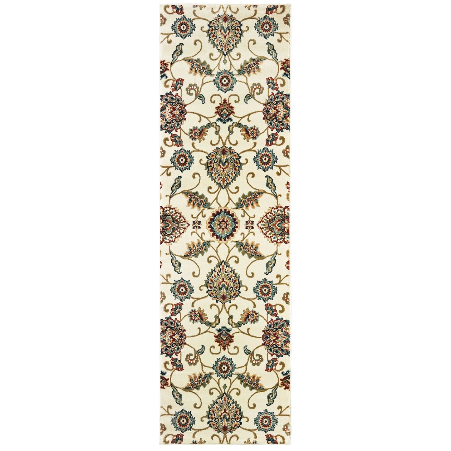 Kashan 9946W Ivory Oriental Rug