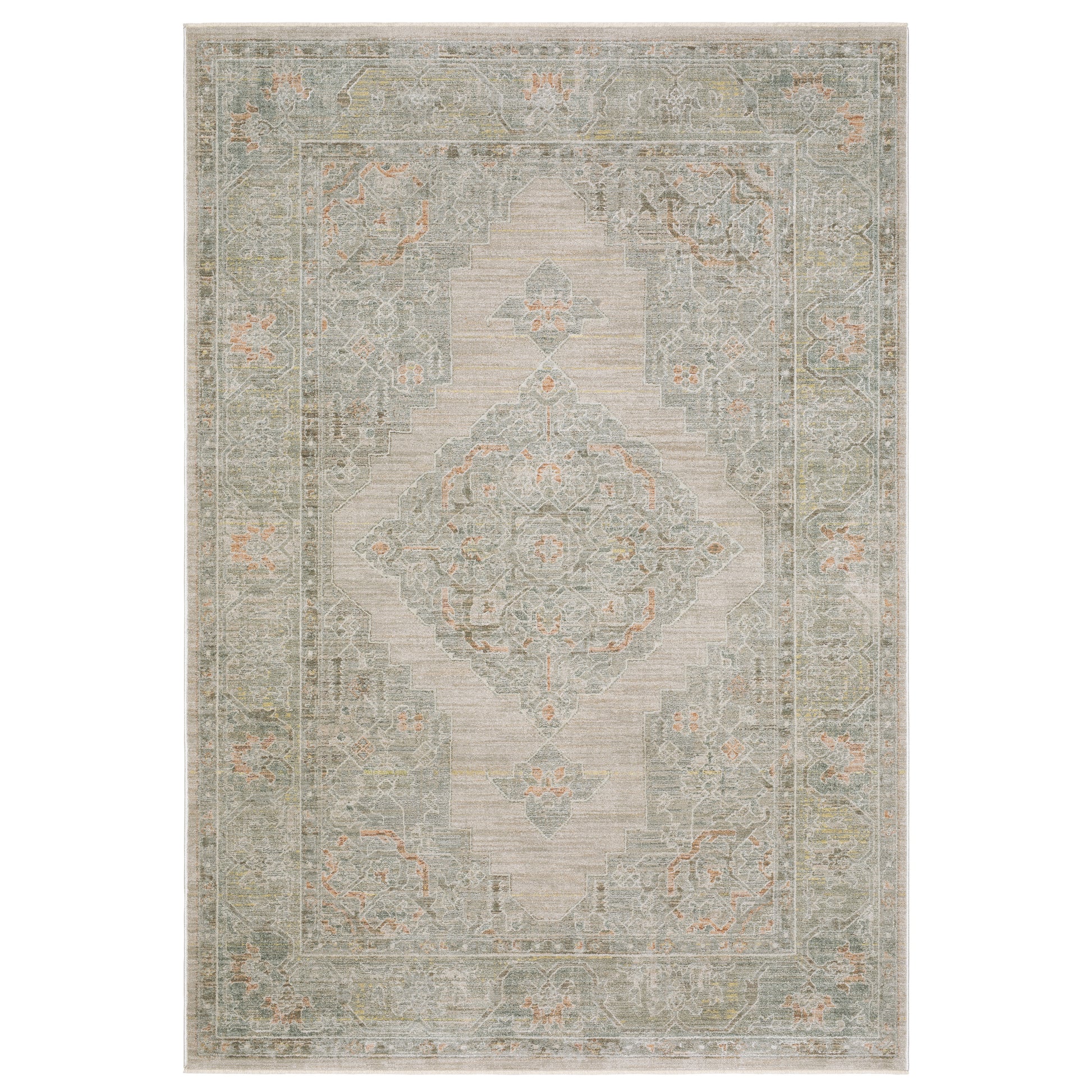 Keaton KEA02 Beige Medallion Rug