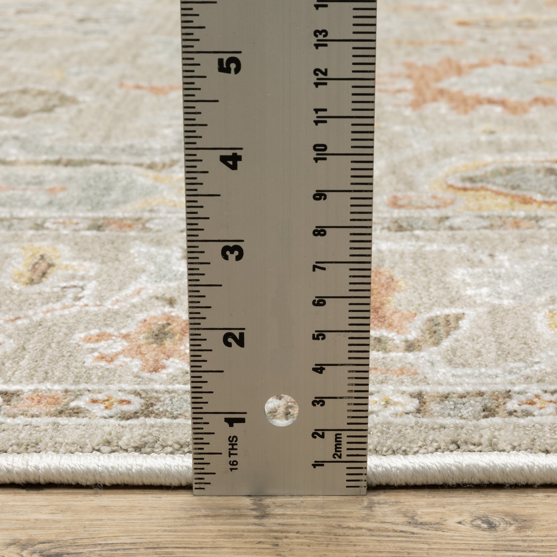 Keaton Floral Grey/ Multi Oriental Cut Pile Rug