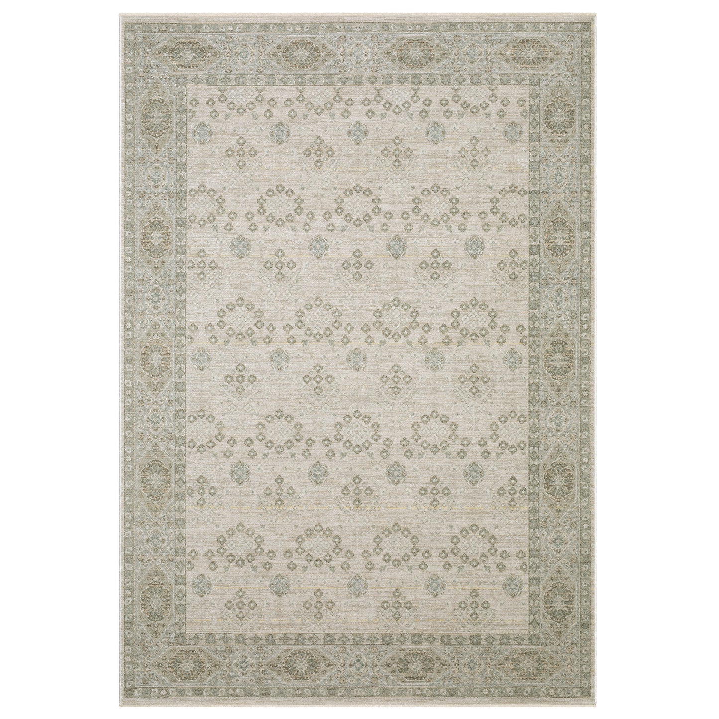 Keaton KEA04 Beige Floral Rug
