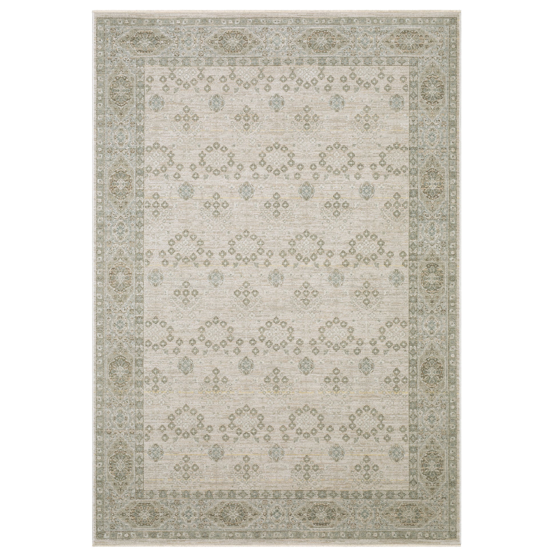 Keaton KEA04 Beige Floral Rug