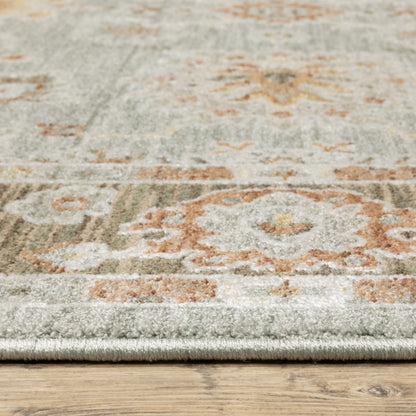 Keaton Floral Blue/ Multi Oriental Cut Pile Rug
