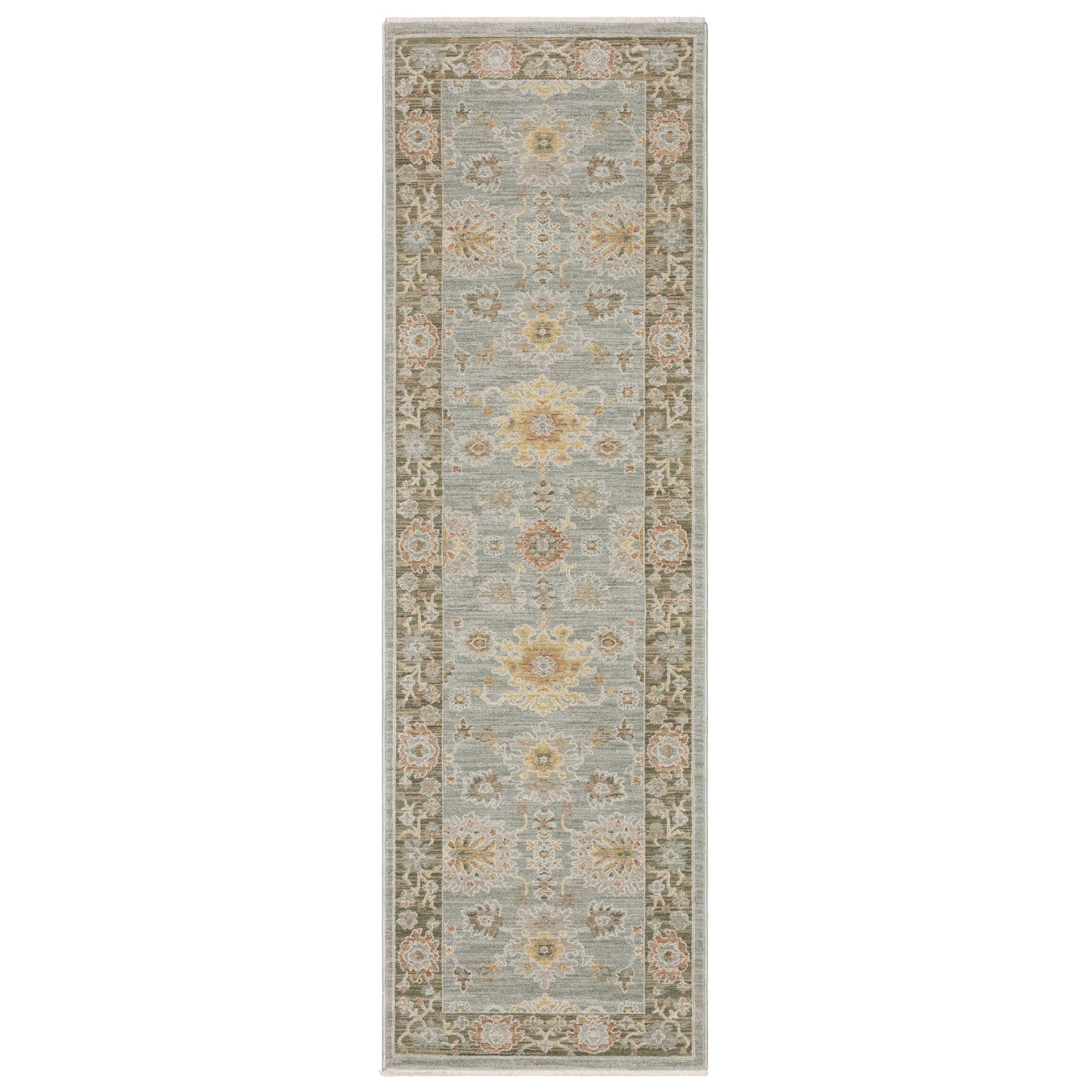 Keaton Kea05 Blue/ Multi Floral Oriental Rug