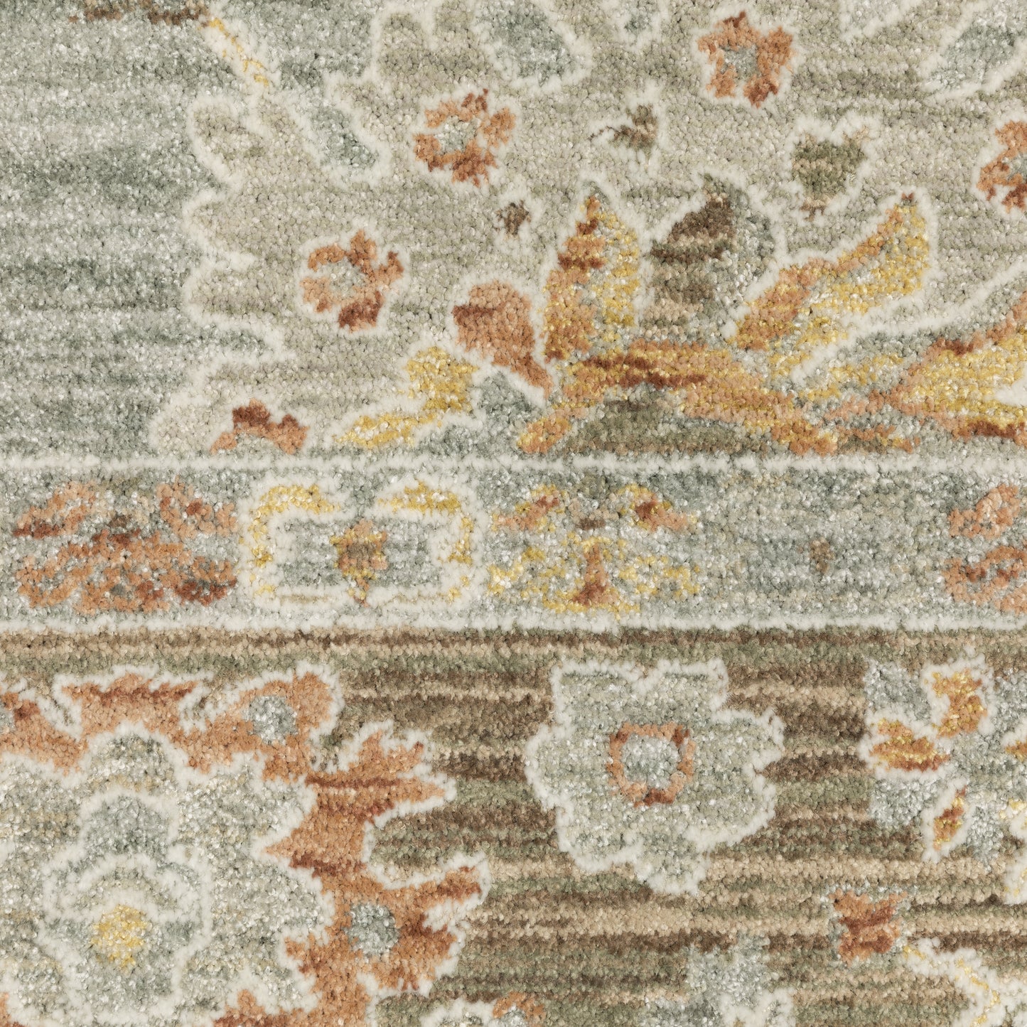 Keaton Floral Blue/ Multi Oriental Cut Pile Rug
