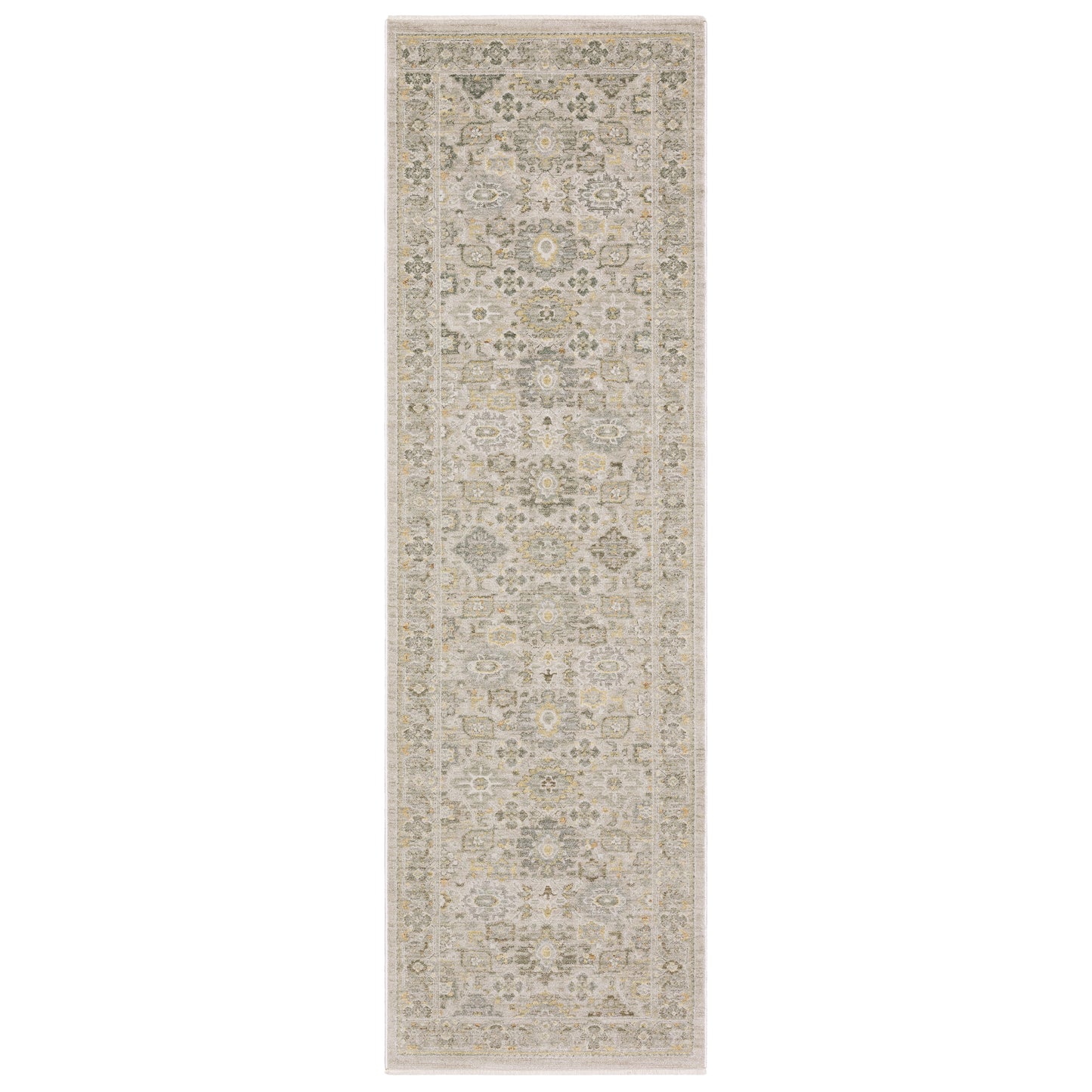 Keaton Kea06 Beige/ Blue Floral Oriental Rug