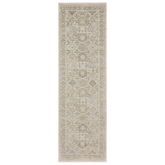 Keaton Kea06 Beige/ Blue Floral Oriental Rug