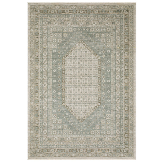 Keaton KEA08 Beige Medallion Rug