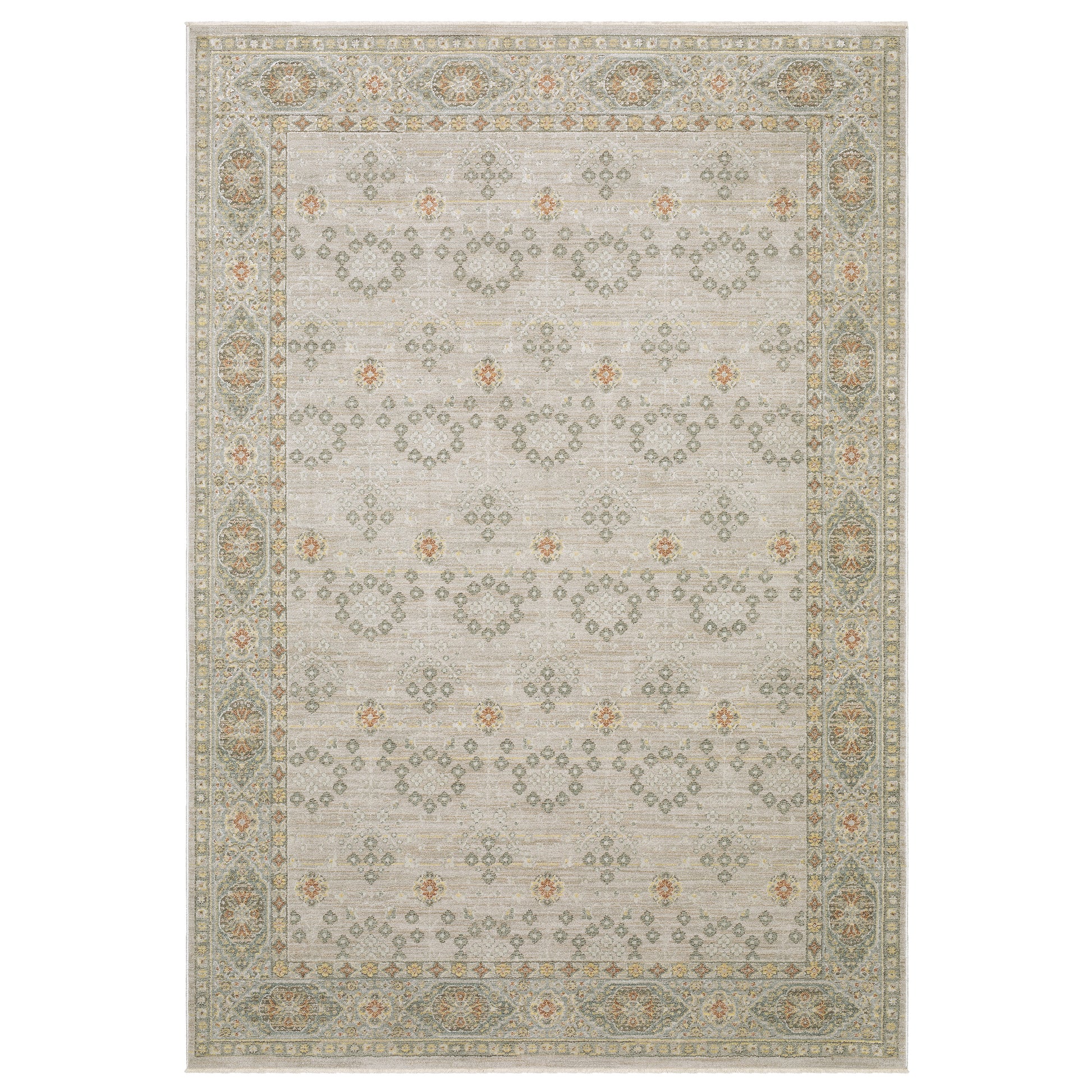 Keaton KEA09 Beige Floral Rug