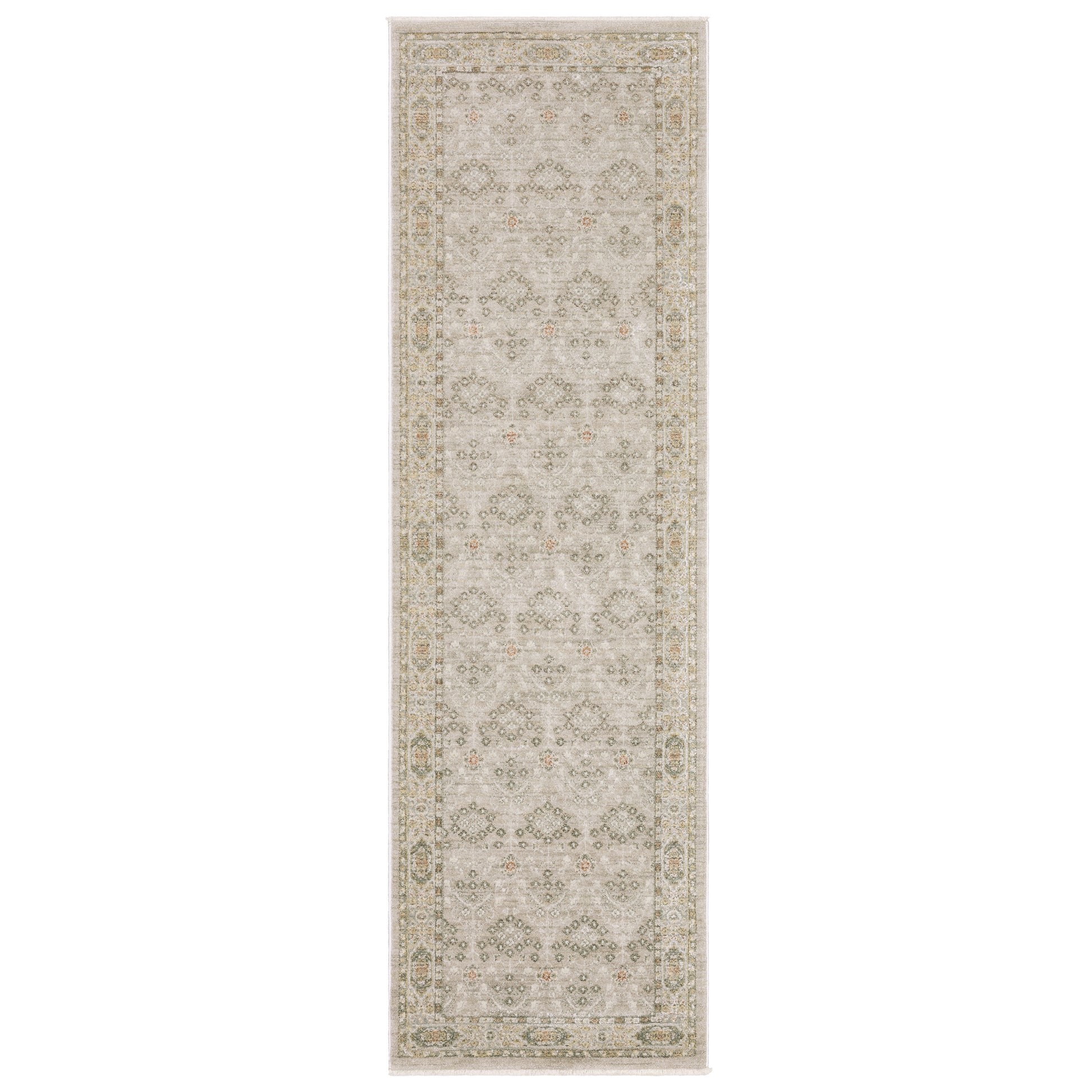 Keaton Kea09 Beige/ Brown Floral Oriental Rug