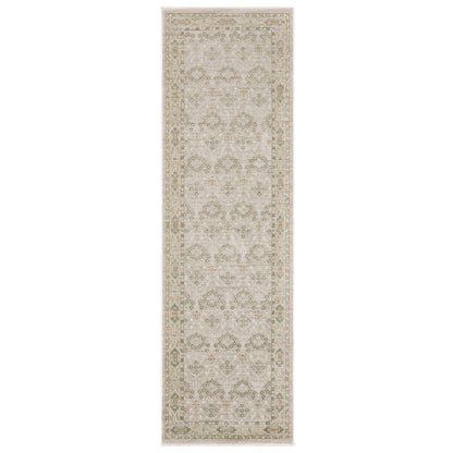 Keaton Kea09 Beige/ Brown Floral Oriental Rug