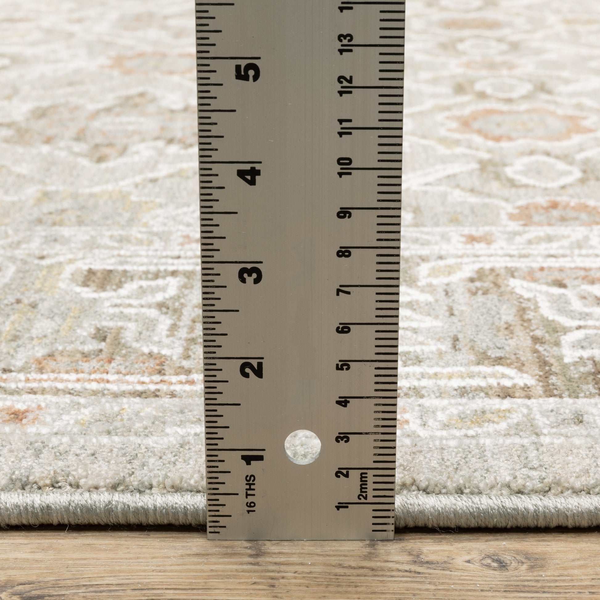 Keaton Floral Beige/ Multi Oriental Cut Pile Rug