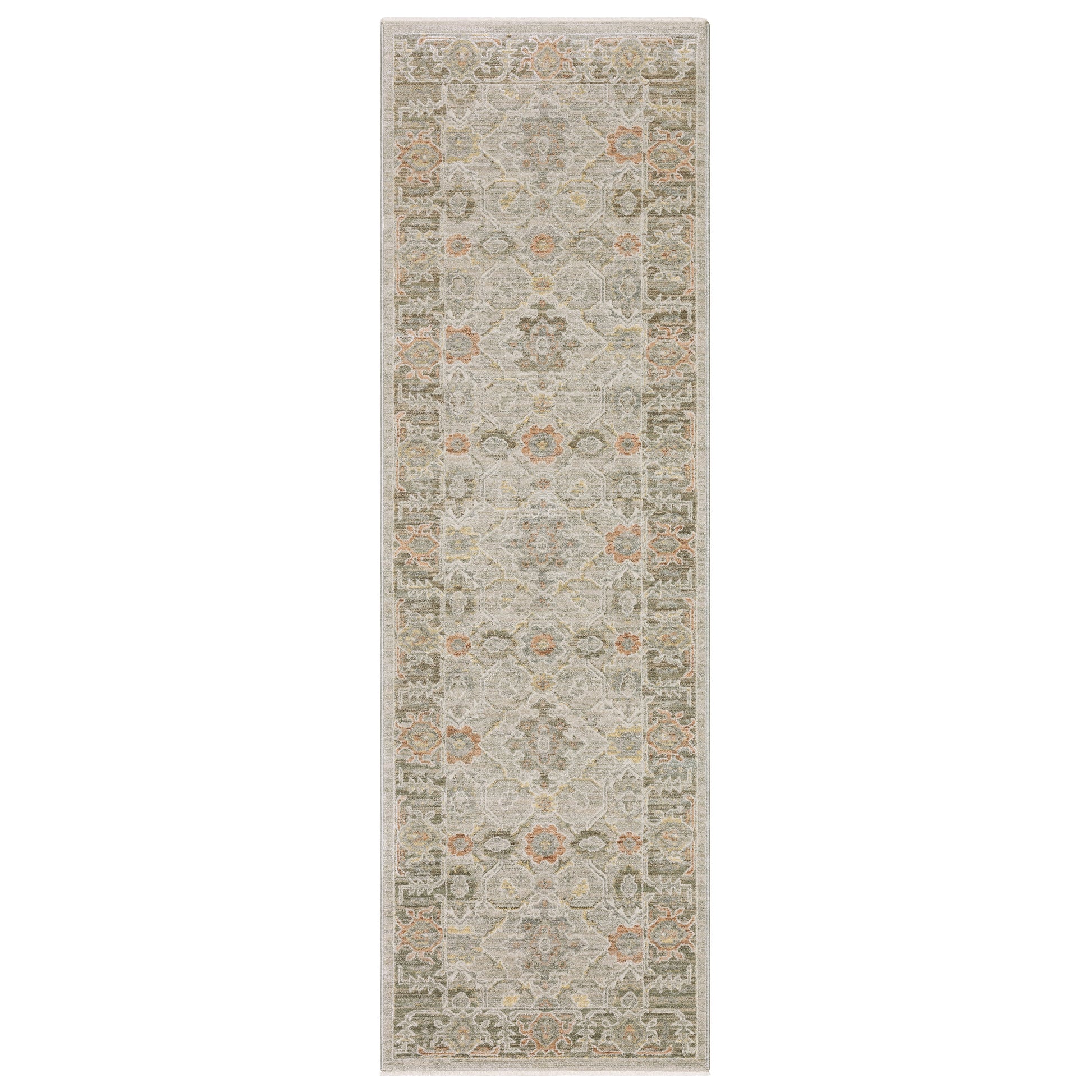 Keaton Kea10 Beige/ Multi Floral Oriental Rug