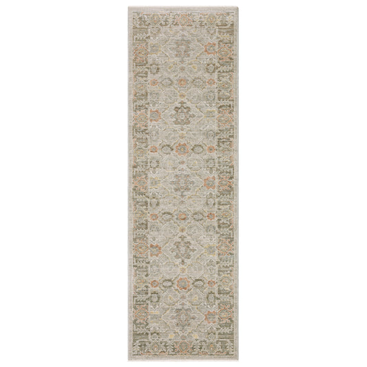 Keaton Kea10 Beige/ Multi Floral Oriental Rug