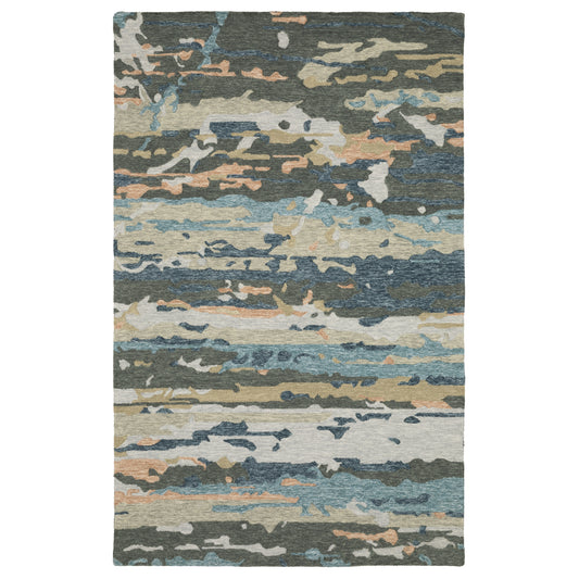 Kipton KIP01 Grey Abstract Rug
