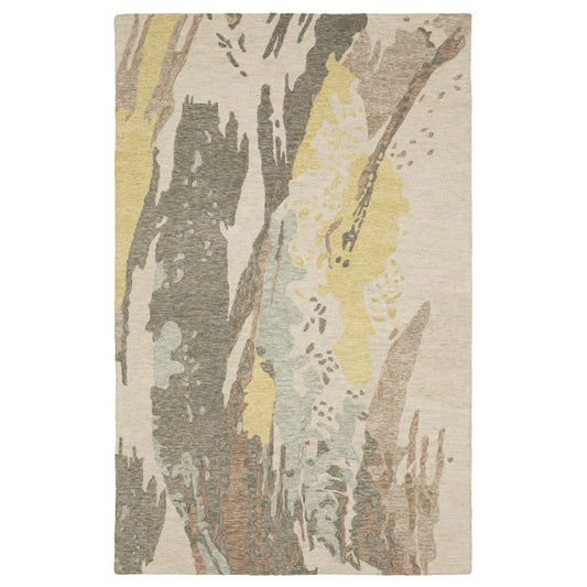 Kipton KIP02 Beige Abstract Rug