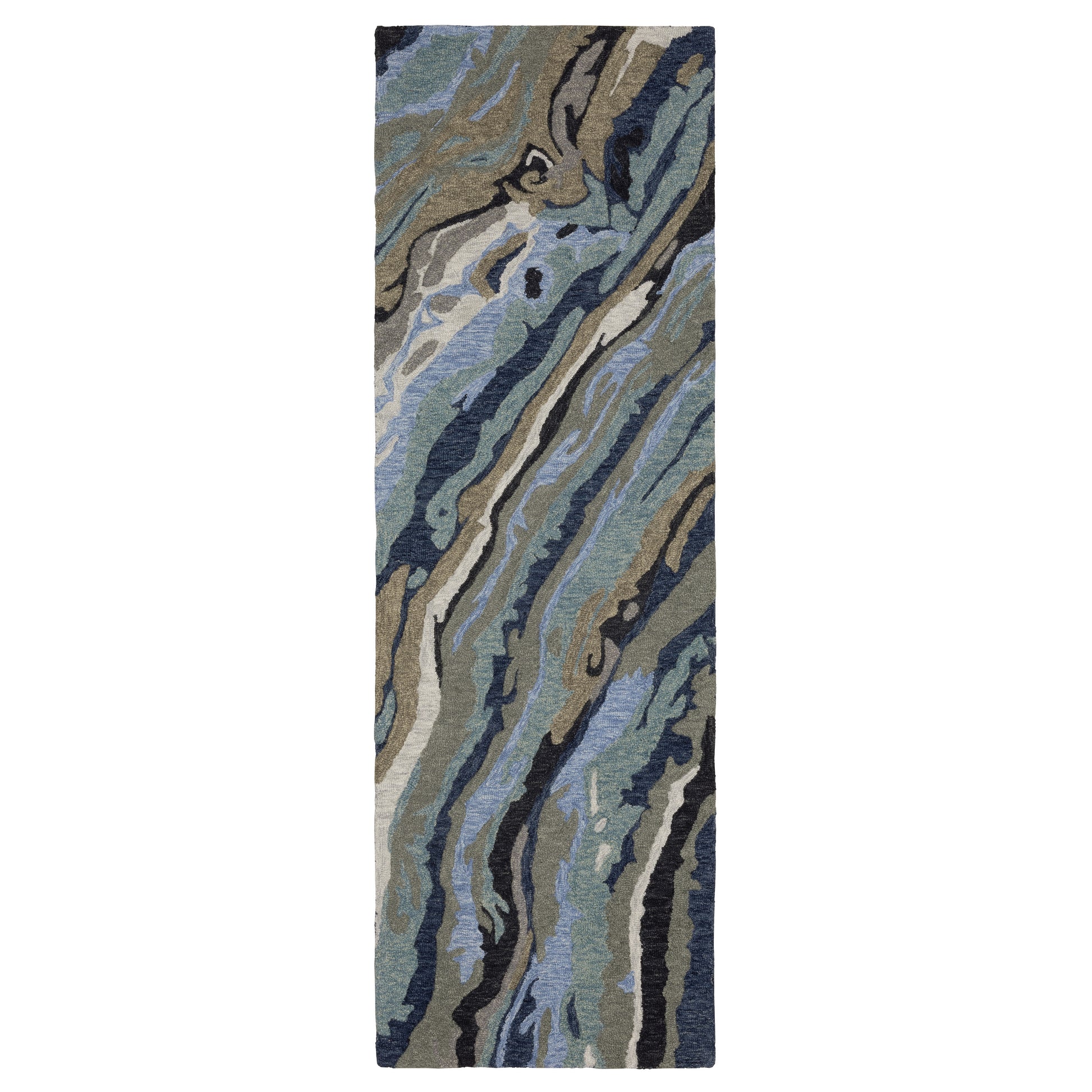 Kipton KIP03 Blue Abstract Rug