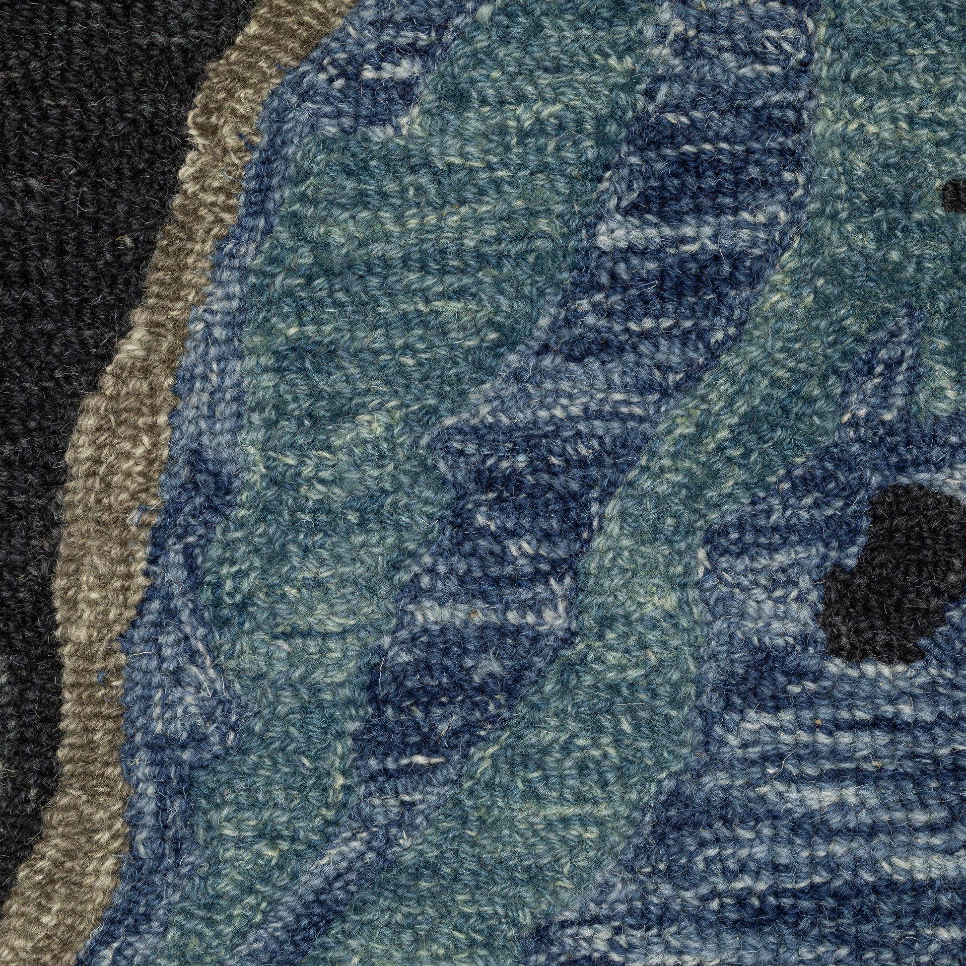 Kipton KIP03 Blue Abstract Rug