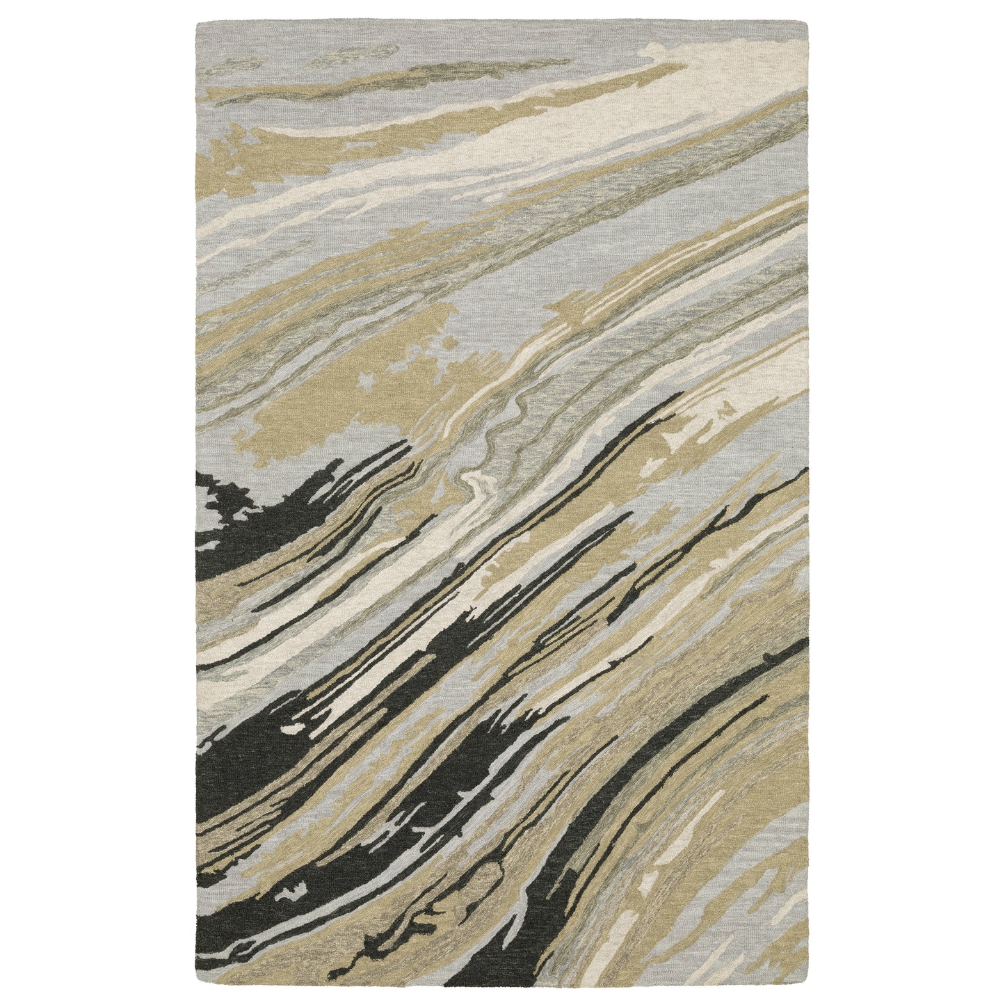 Kipton KIP05 Grey Abstract Rug
