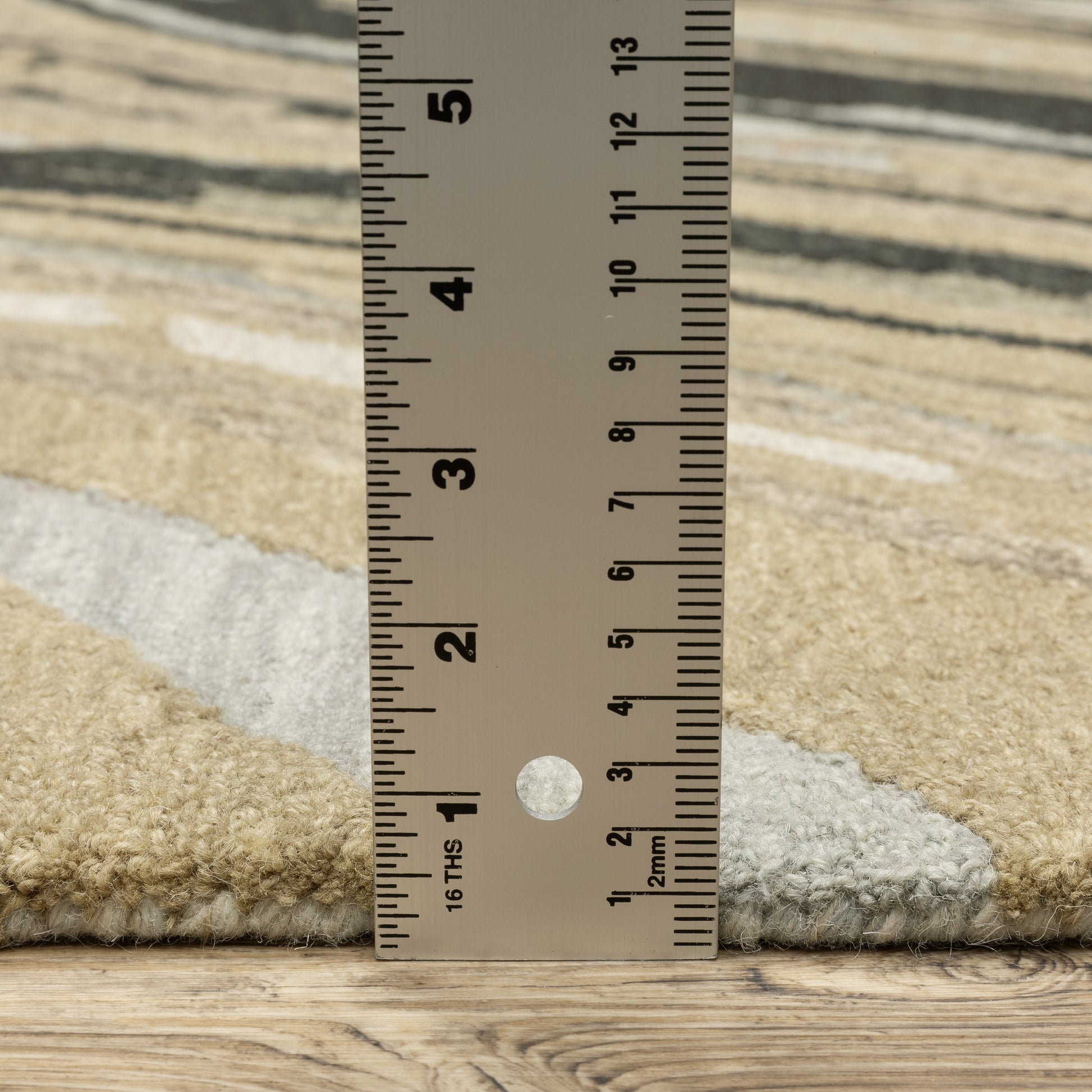 Kipton Abstract Grey/ Gold Mixed Pile Rug