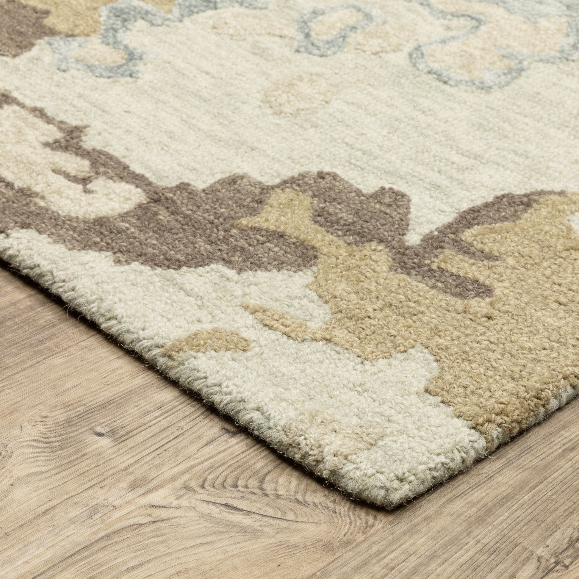 Kipton KIP06 Beige Abstract Rug