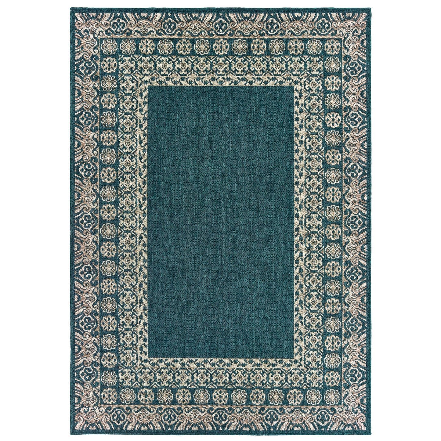Latitude 1503B Blue Outdoor Rug