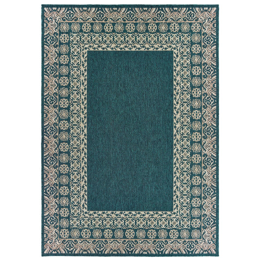Latitude 1503B Blue Outdoor Rug