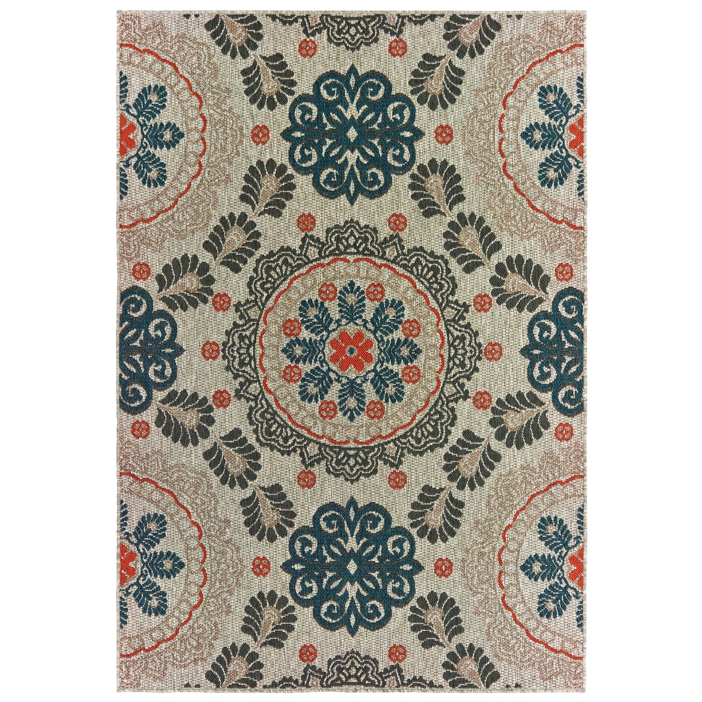 Latitude 1903W Grey Outdoor Rug