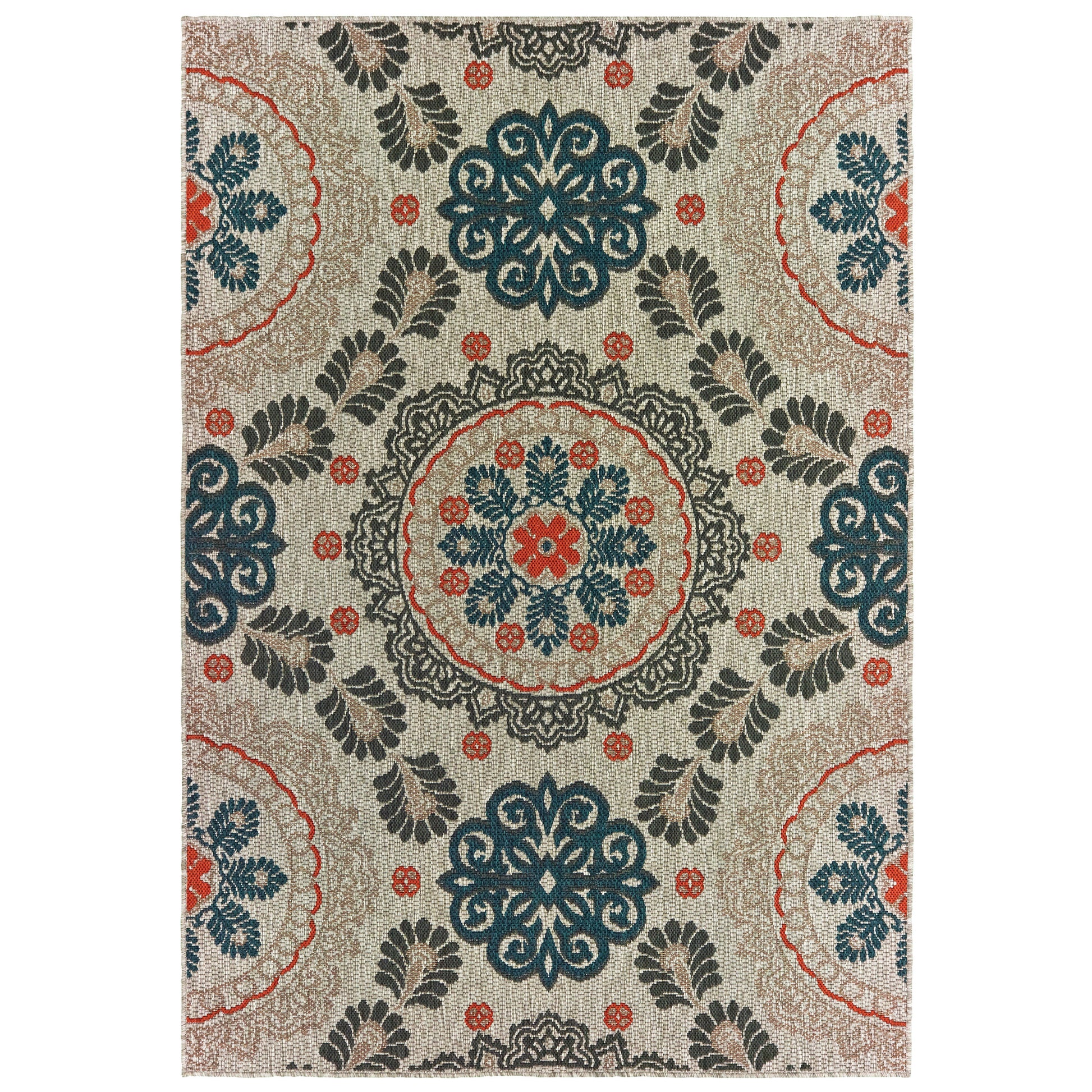 Latitude 1903W Grey Outdoor Rug