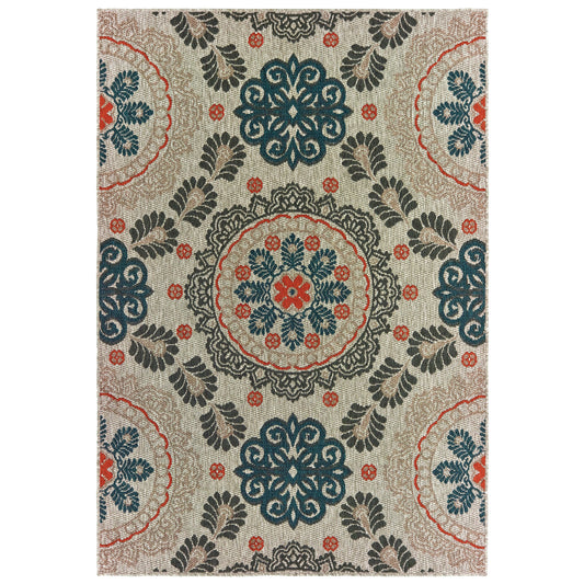 Latitude 1903W Grey Outdoor Rug