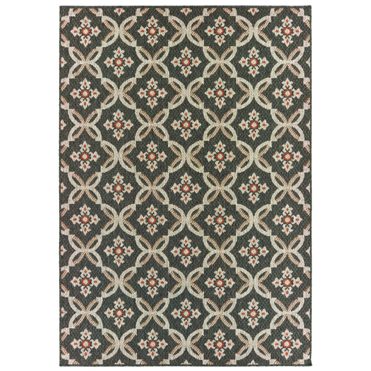 Latitude 1904K Grey Outdoor Rug