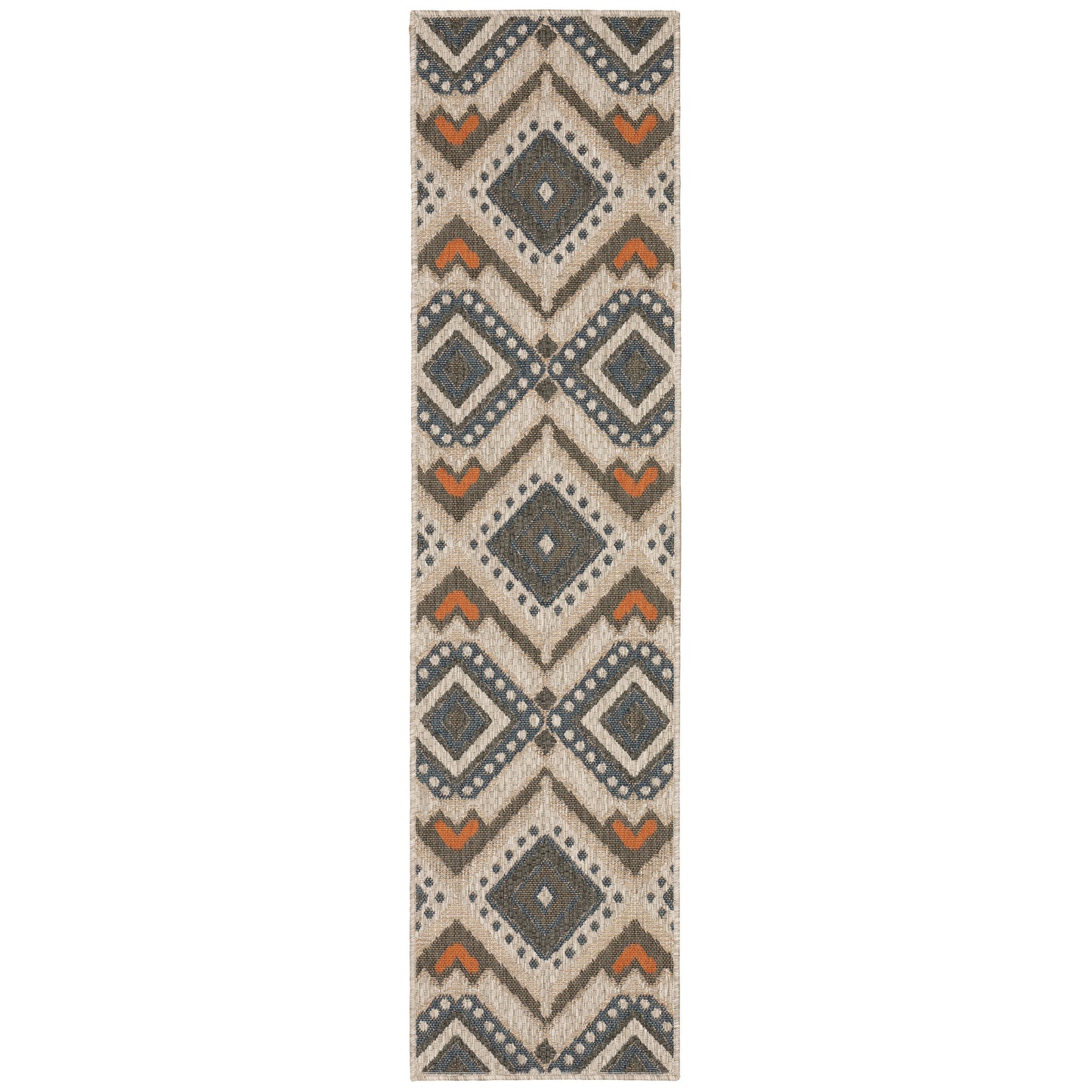 Latitude 002X3 Grey Outdoor Rug