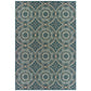 Latitude 609B3 Blue Outdoor Rug
