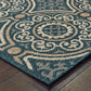 Latitude 609B3 Blue Outdoor Rug