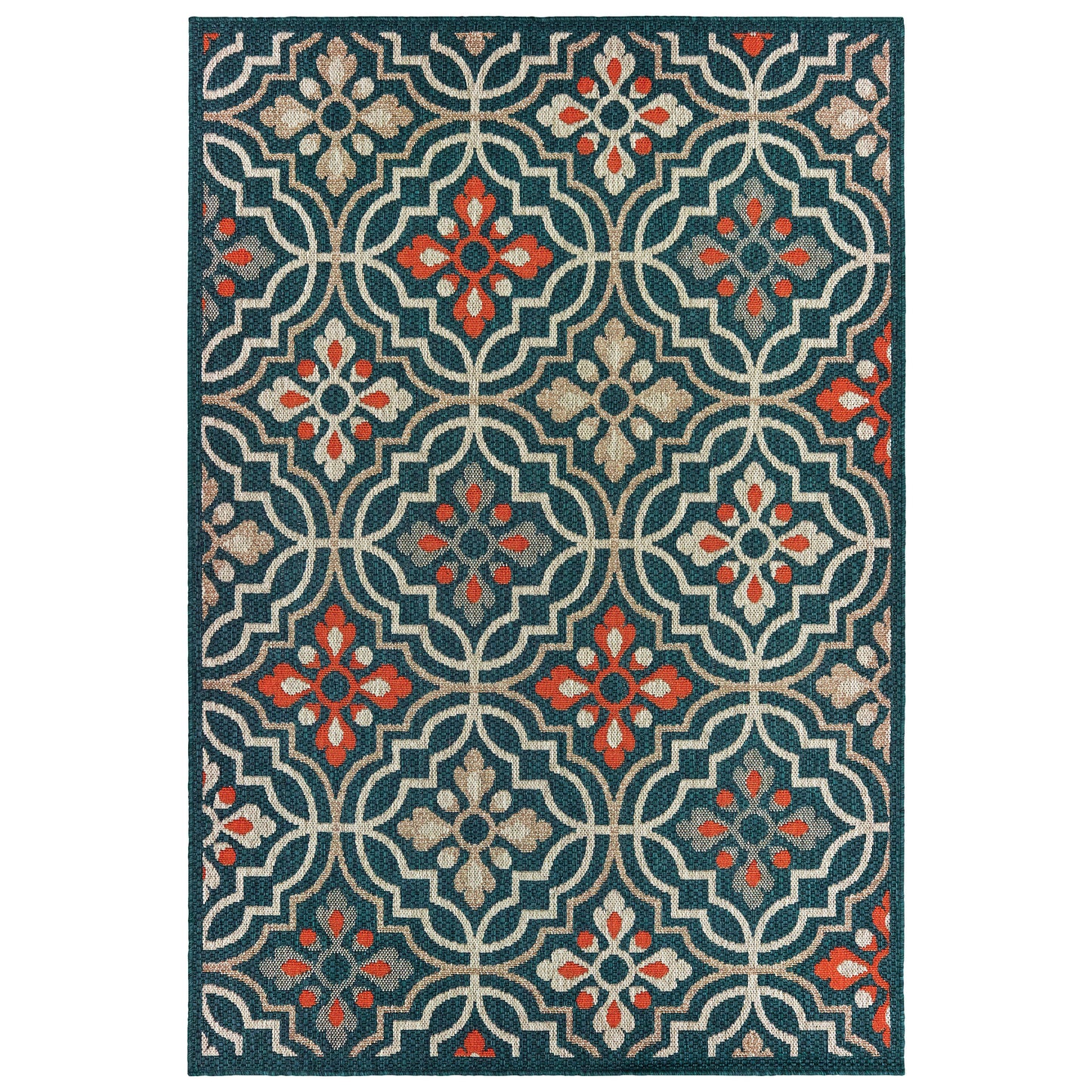 Latitude 709B3 Blue Outdoor Rug