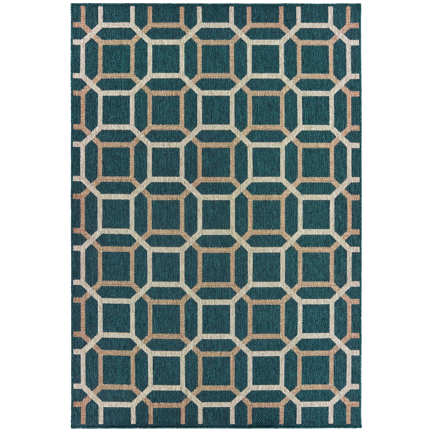 Latitude 806B3 Blue Outdoor Rug