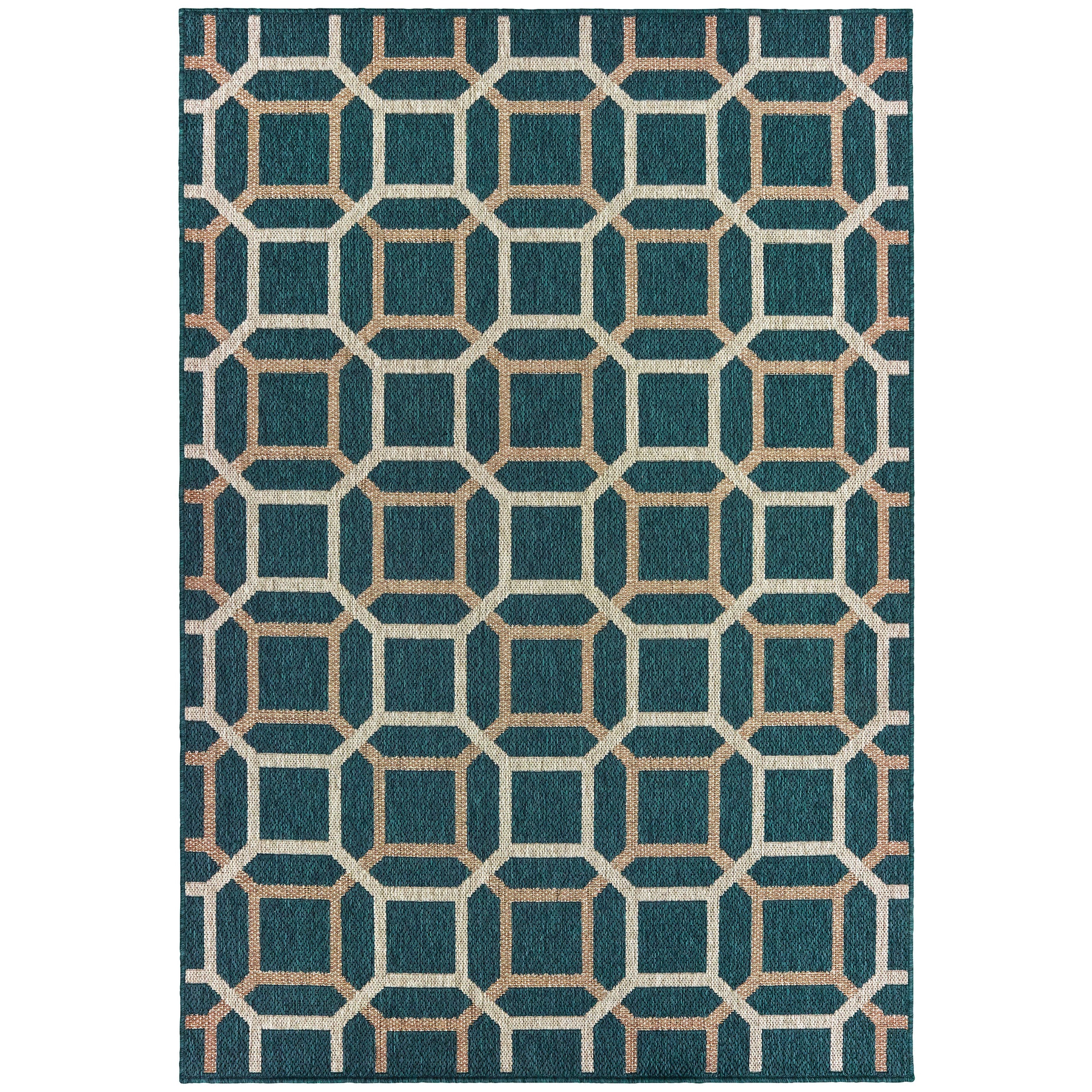 Latitude 806B3 Blue Outdoor Rug