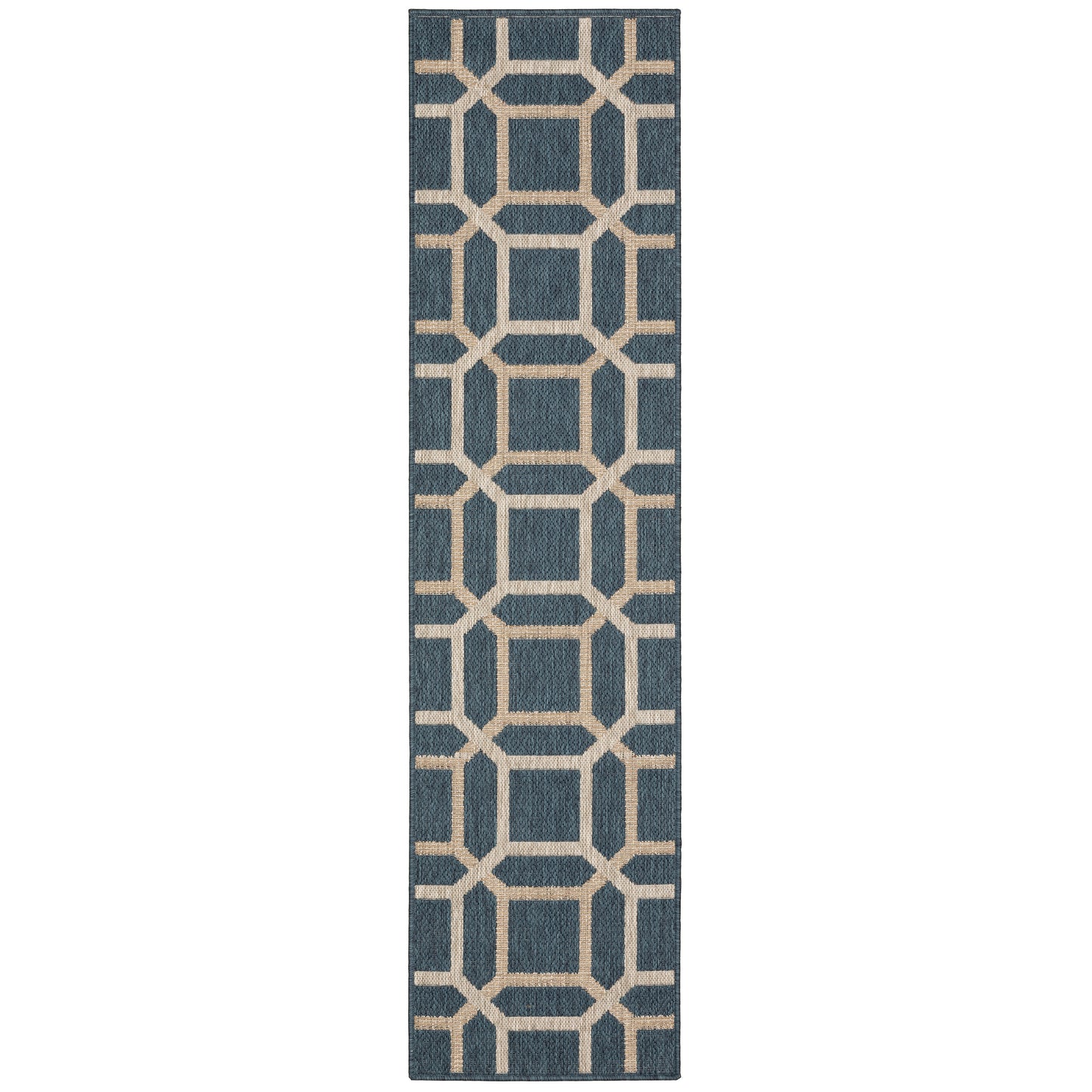 Latitude 806B3 Blue Outdoor Rug