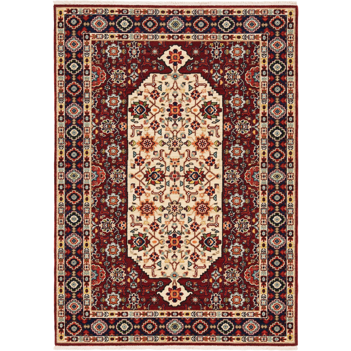 Lilihan 1802W Red Oriental Rug