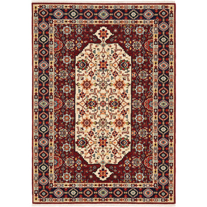 Lilihan 1802W Red Oriental Rug