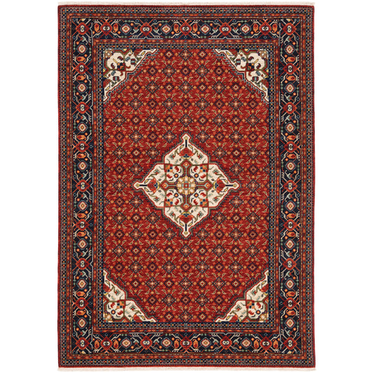 Lilihan 001C6 Red Medallion Rug
