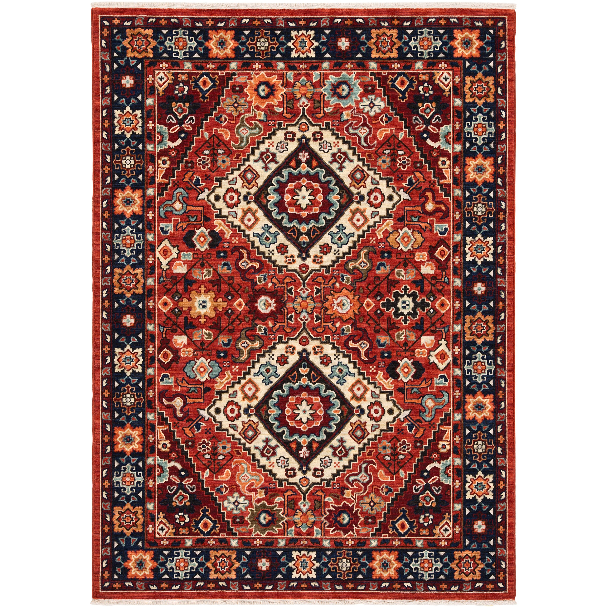 Lilihan 2061V Red Medallion Rug