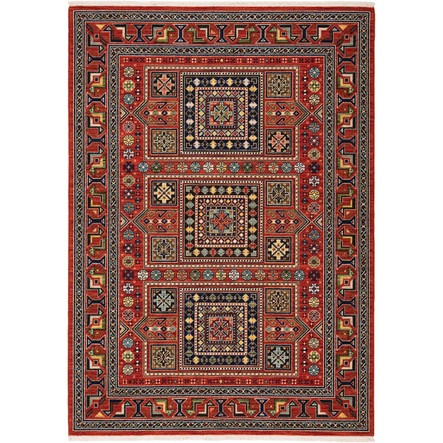 Lilihan 002C6 Red Geometric Rug