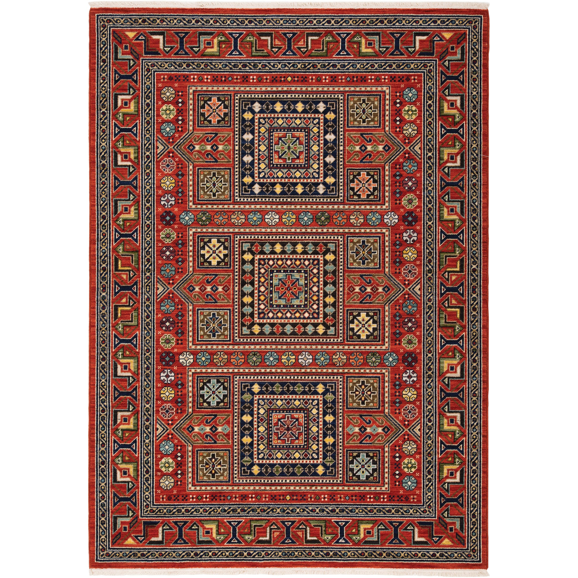 Lilihan 002C6 Red Geometric Rug