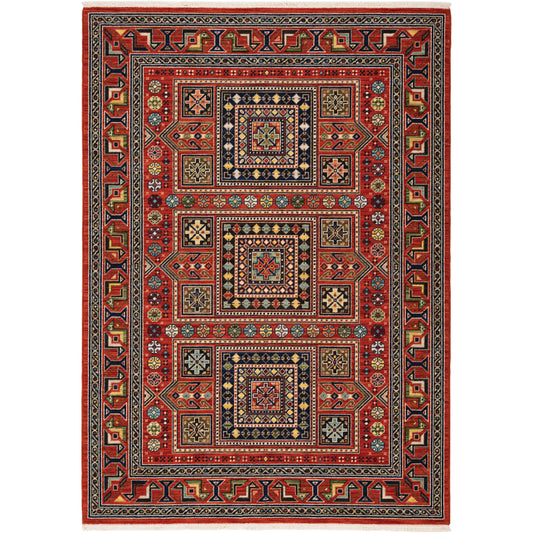 Lilihan 002C6 Red Geometric Rug