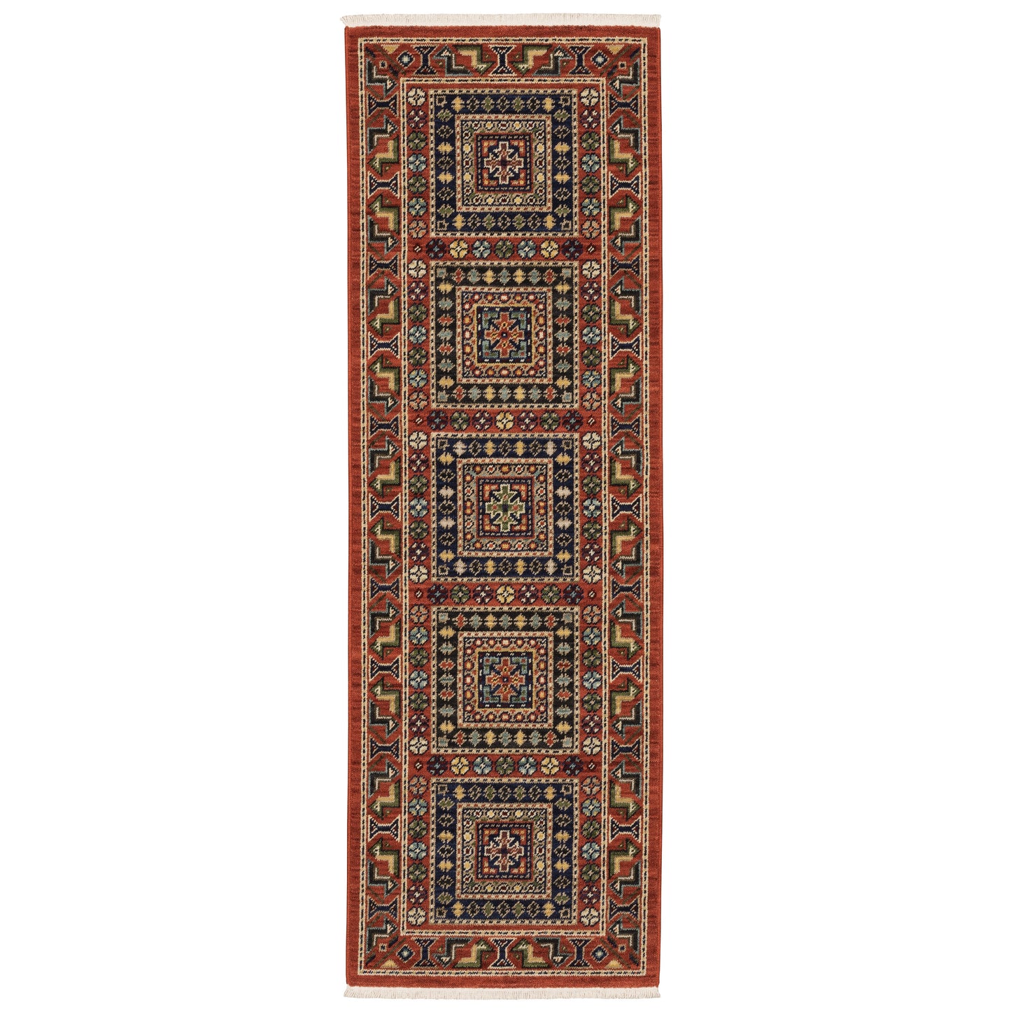 Lilihan 002C6 Red Geometric Rug