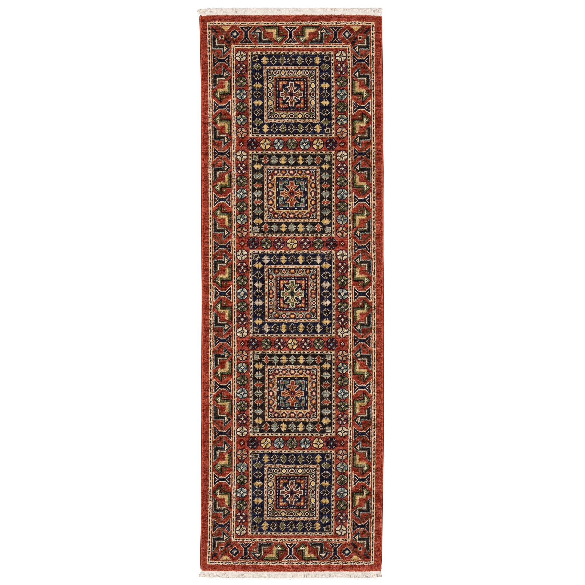 Lilihan 002C6 Red Geometric Rug
