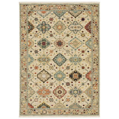 Lilihan 4601W Beige Floral Rug