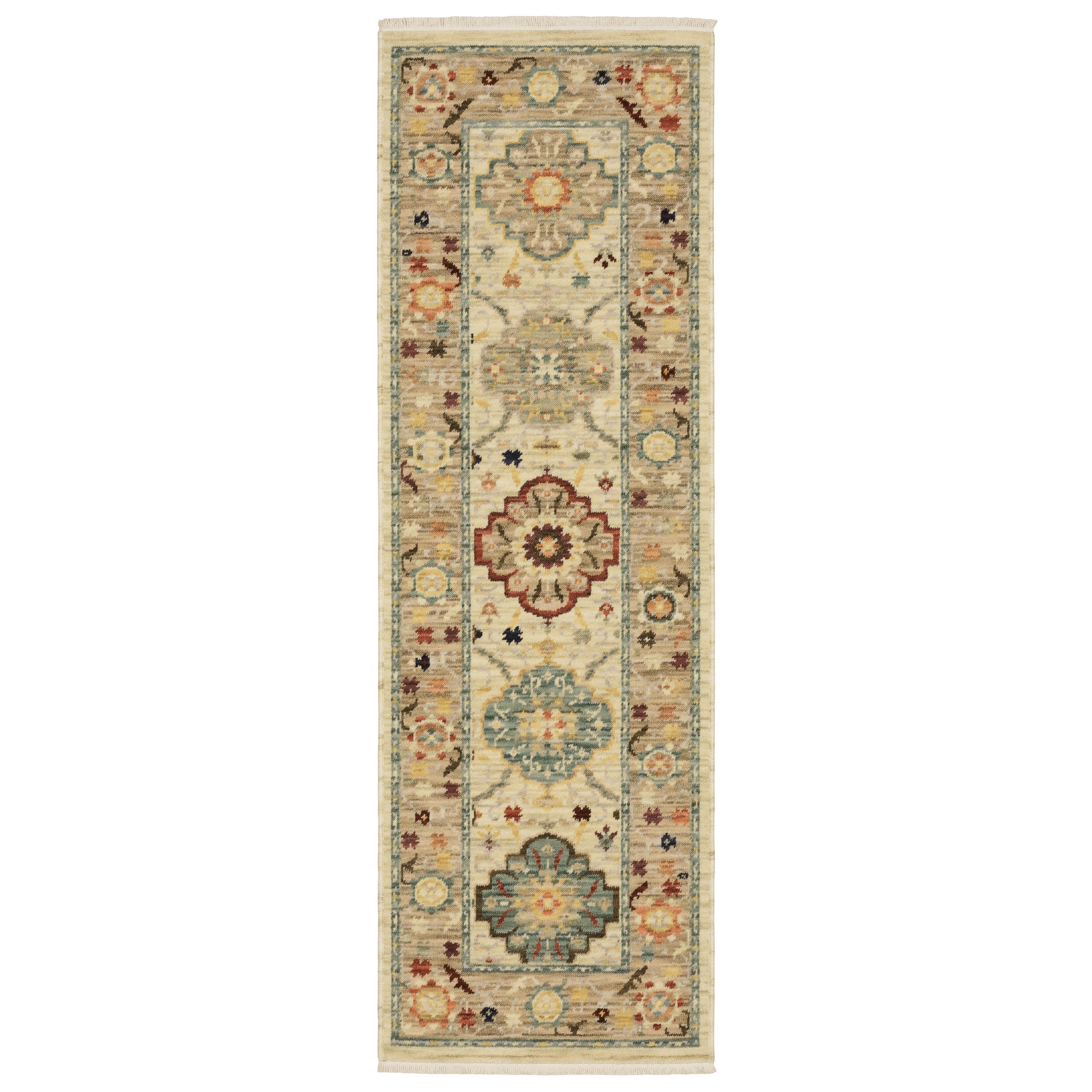Lilihan 4601W Beige Floral Rug