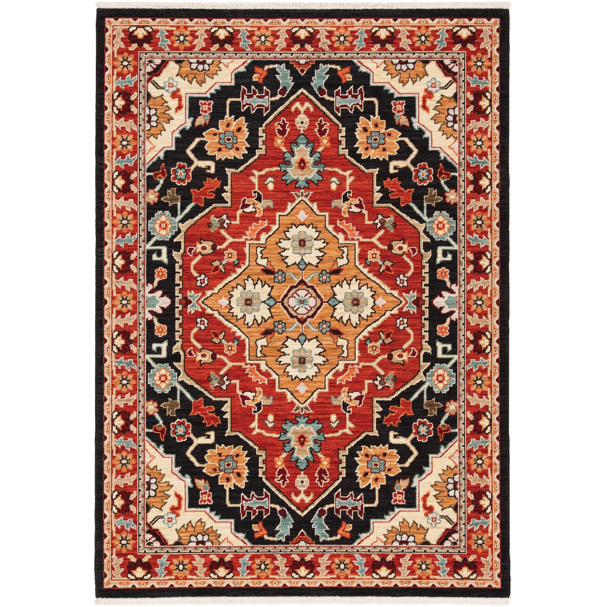 Lilihan 4929A Black Medallion Rug